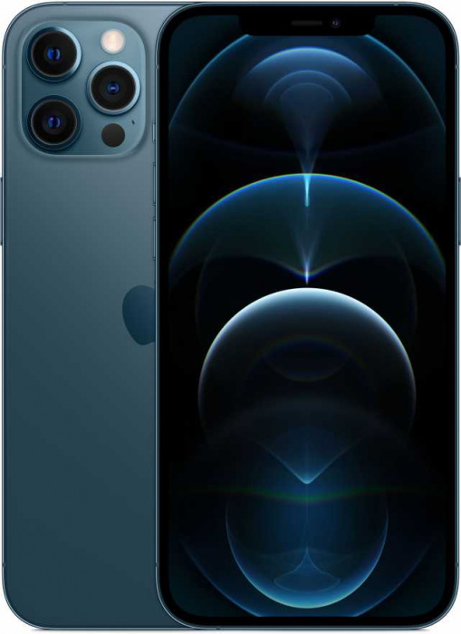 iPhone 12 Pro 256Гб (77% / Без коробки / пятно на Х3) RU, Тихоокеанский синий - Б/У ★★☆☆☆