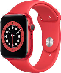 Apple Watch Series 6, 44 мм, красного цвета (M00M3) RU - Б/У