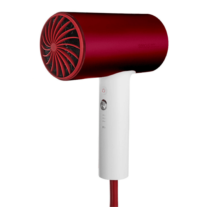 Фен для волос Xiaomi Soocare Anions Hair Dryer H3S 2019 красный (нет Диффузора) в 