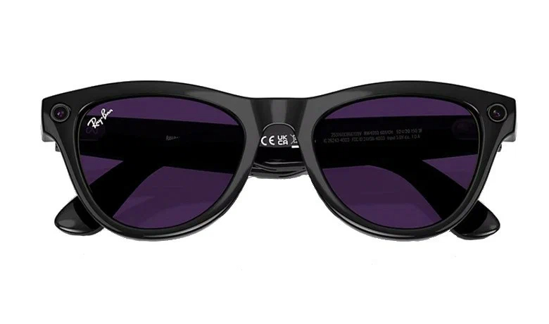 RayBan Meta Skyler RW4010 Shiny Black Amethyst (150 - 52 Size), Черный