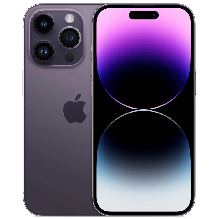iPhone 14 Pro Max 256Гб (1sim+eSIM, пятна на камере Х3, 90%, без коробки) Темно-фиолетовый - Б/У ★★★☆☆