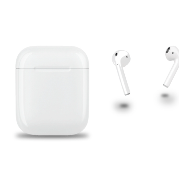 Apple AirPods 2, MV7N2, Не подключается левый наушник / high copy, Белый - Б/У