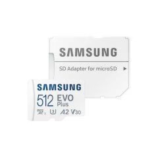 Карта памяти MicroSDXC Samsung 512Гб Class 10 Evo Plus U1 (R/W 130 Mб/с) + SD адаптер
