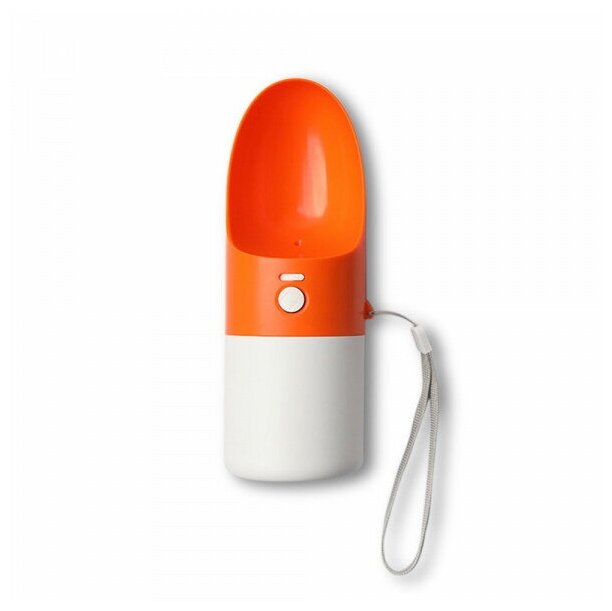 Поилка для животных Xiaomi Moestar Rocket Portable Pet Cup, Оранжево-серый