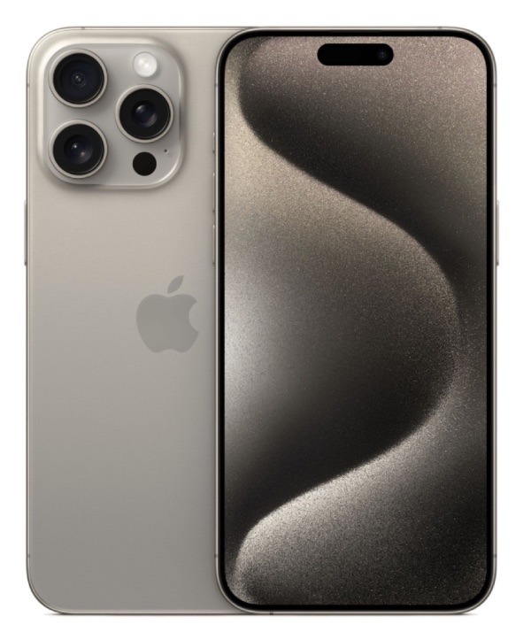 iPhone 15 Pro 128Гб (1sim + eSIM / 80% / без коробки) Натуральный титан - Б/У ★★★☆☆