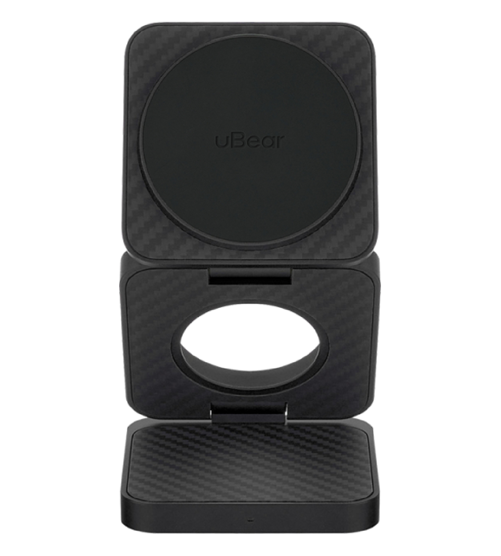 Беспроводное зарядное устройство Ubear Balance Supreme 3in1 Magnetic wireless charger Kivlar, черный
