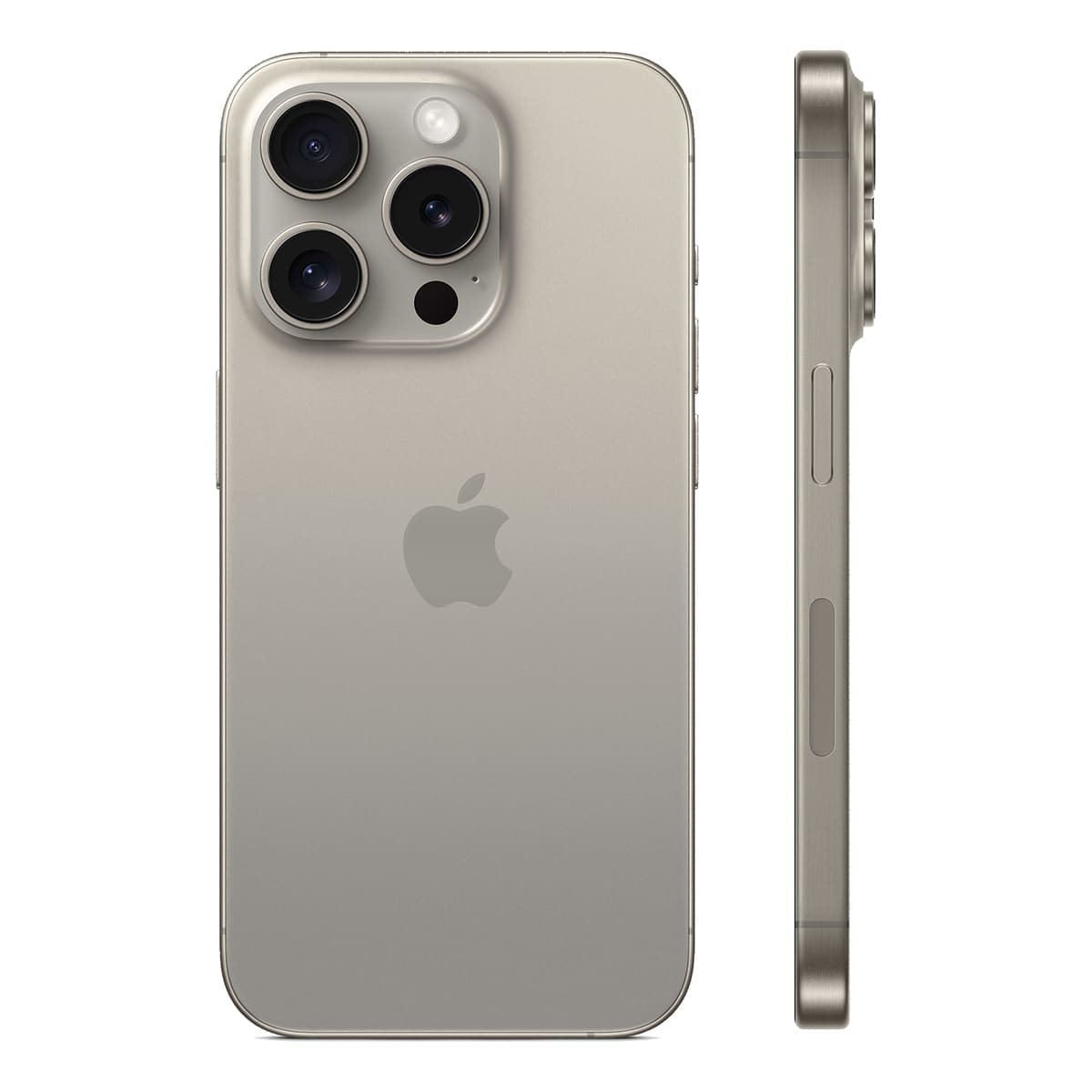 iPhone 15 Pro 128Гб (1sim + eSIM / 80% / без коробки) Натуральный титан - Б/У ★★★☆☆