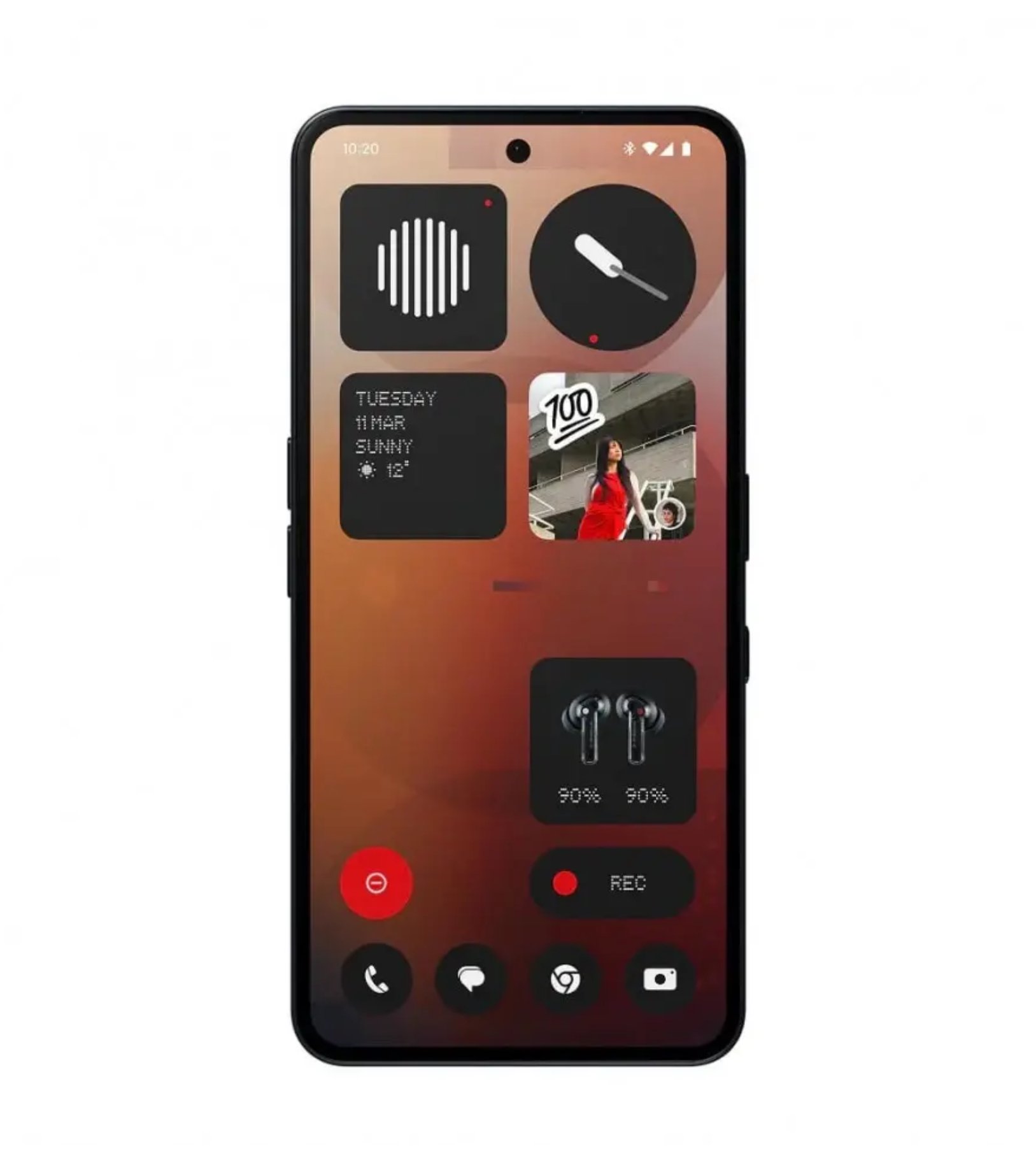 Nothing Phone (3A) 12/256Гб, Черный