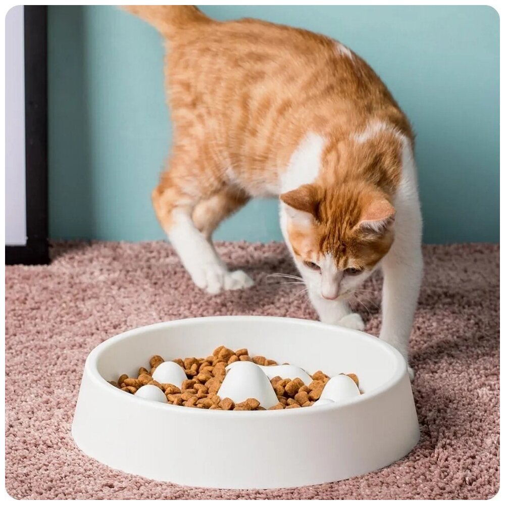 Миска для корма Xiaomi Jordan&Judy Pet Slow Bowl, Белый