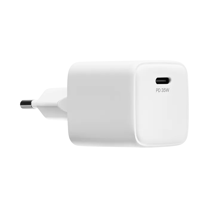 Сетевое зарядное устройство uBear Wall Charger Bridge USB-C, 35W, Белый