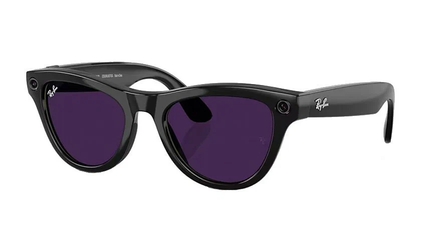 RayBan Meta Skyler RW4010 Shiny Black Amethyst (150 - 52 Size), Черный в 
