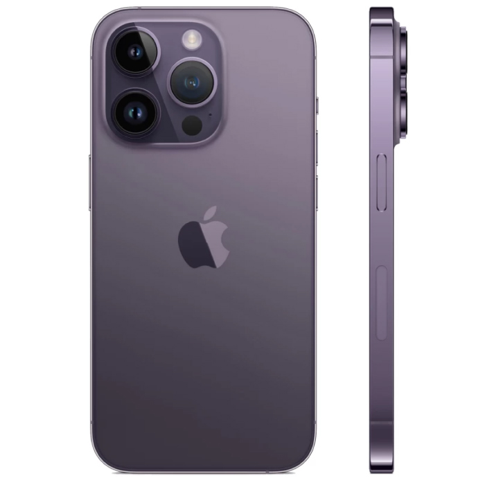 iPhone 14 Pro Max 256Гб, Темно-фиолетовый (1 sim + eSIM / 78% / Без коробки) - Б/У (мелкие царапины)