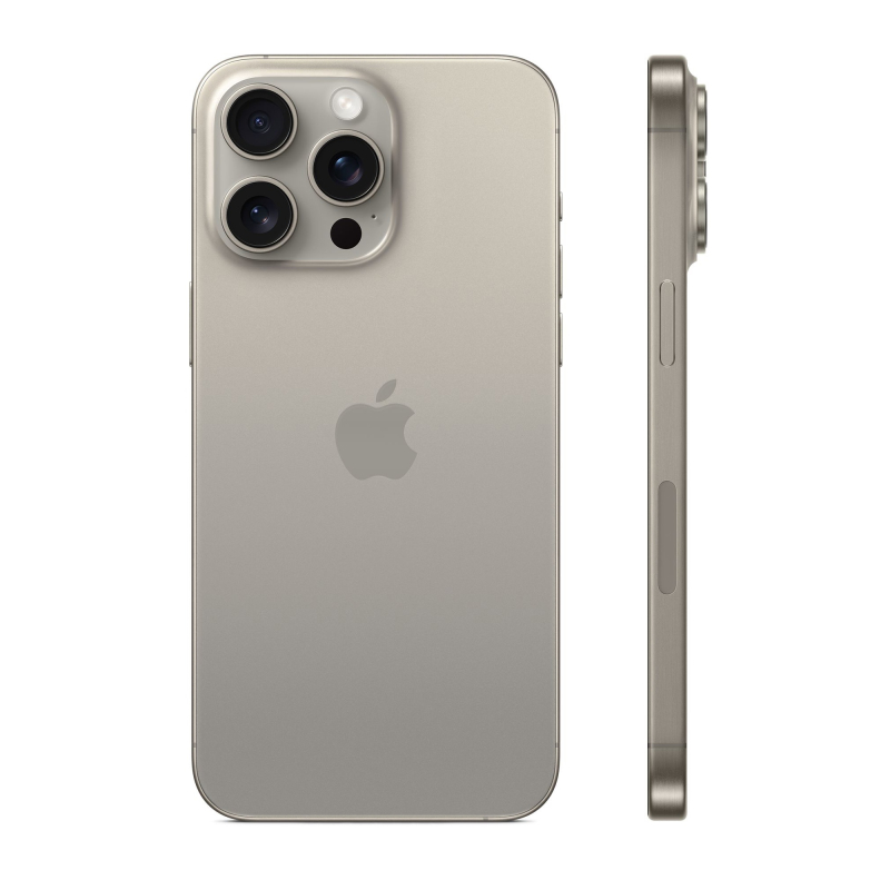 iPhone 15 Pro Max 256Гб (1 sim + eSIM / 86%) Натуральный титан - Б/У ★★★☆☆
