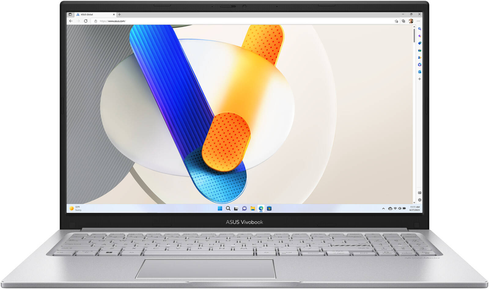Ноутбук ASUS Vivobook 15 A1504VA-NJ2735 Core i7-1355U/8Гб/512Гб SSD/15.6" FullHD/DOS/Серебристый (90NB10J2-M037X0)