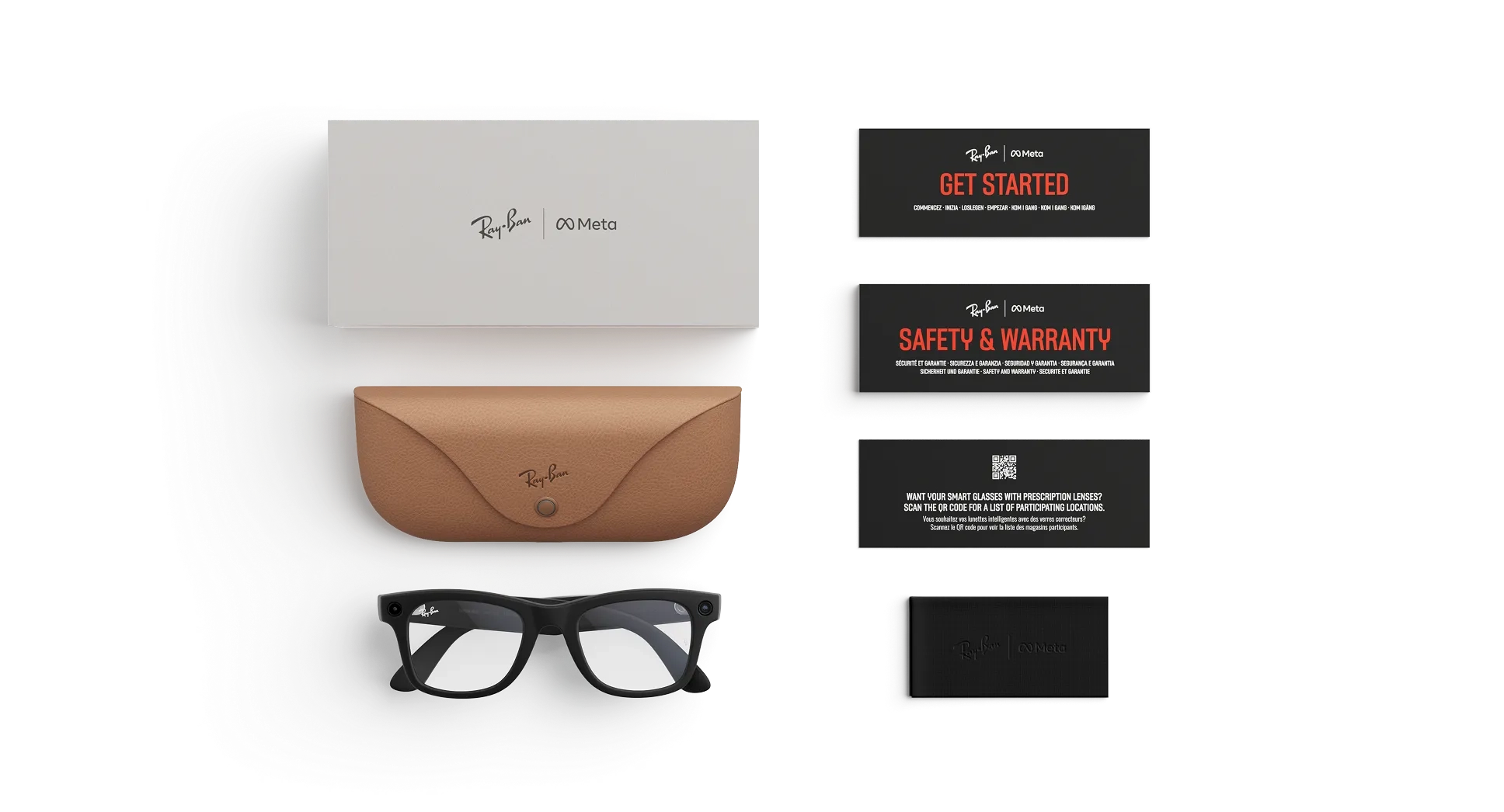 Умные очки Ray Ban Wayfarer (Gen 2) RW4012 Matte Black/Clear (S 53) L 155-53mm в 