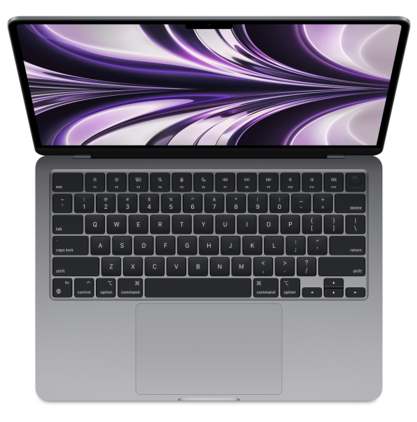 Ноутбук Apple MacBook Air 13" (Mid 2022) MLXW3 (M2/8Гб/256Гб SSD), Космический серый